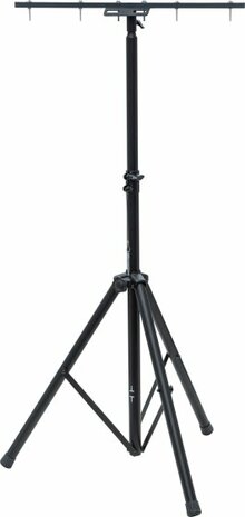 Bau Teleskop Stativ ST 200 schwarz mit Quertrager
