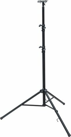 Bau Teleskop Stativ ST 302 schwarz mit Quertrager