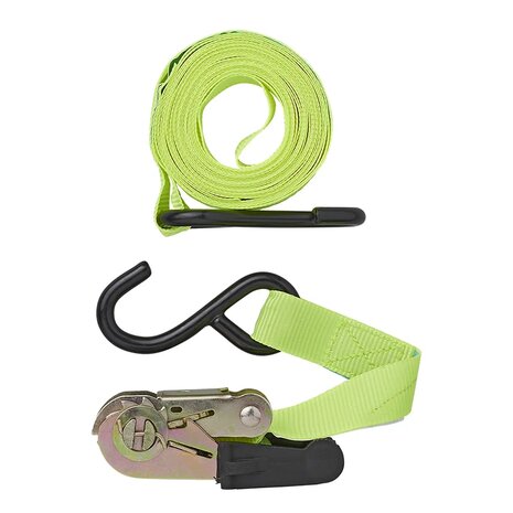 Spanngurt mit Ratsche + 2 Haken 5 Meter - Set von 4 Stuck