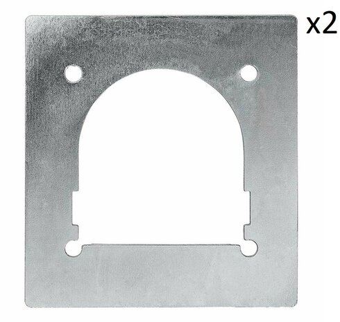 Gegenplatte fur Zurrmulde einfach 142x132mm x2 Stucke