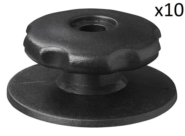 Kordelhalter L rund Kunststoff x10 Stuks