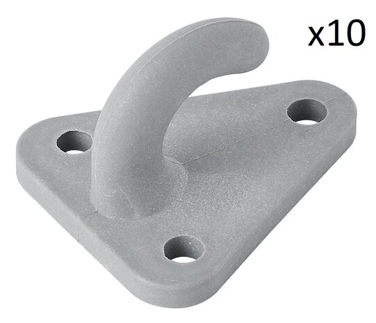 Seilhaken Kunststoff 45x39mm x10 Stuck