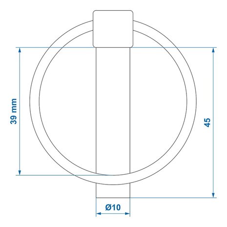 Splintstift 10mm mit Ring x10 Stuck