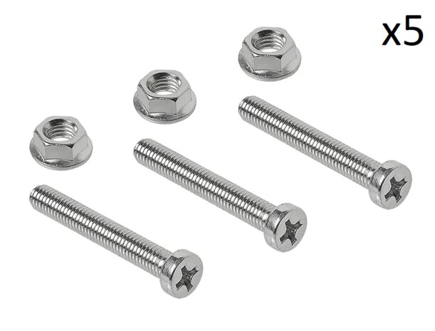 Schraubensatz M8 6-teilig fur Steckdose x5 Stuck