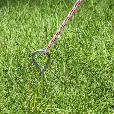 Zelthering 19cm Aluminium mit ose x10 stuks