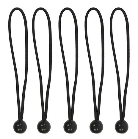 Zeltspanner elastisch 25cm mit Kunststoffkugel - Set a 5 Stuck