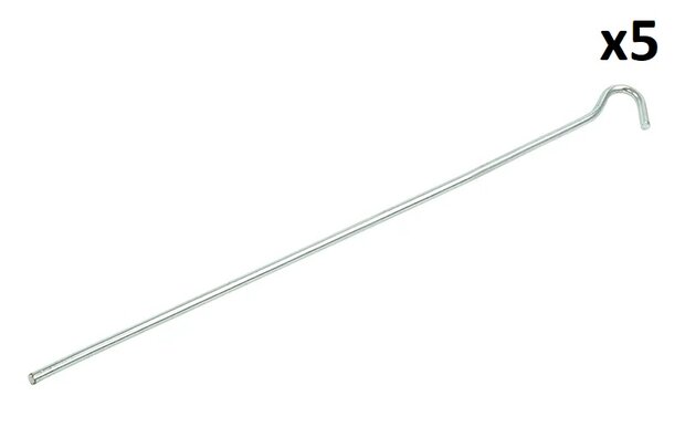 Zelthering 30cm Metall mit offener ose x5 stuck