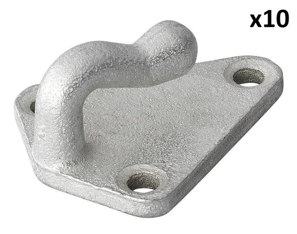 Seilhaken Metall 40x45mm x10 stuck