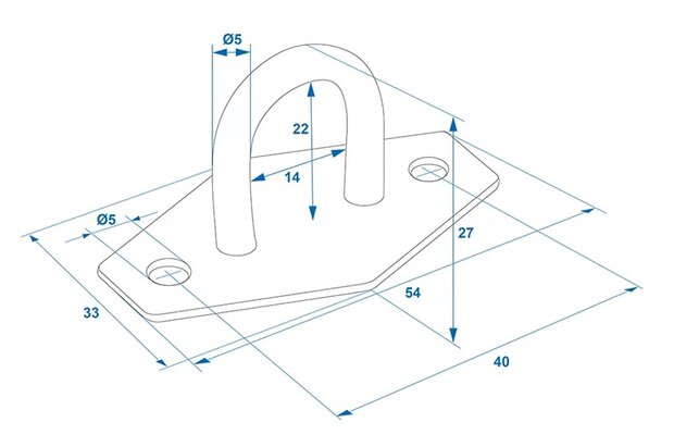 Segelauge rund 24mm x10 stuck