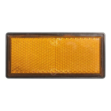 Reflektor orange 85x39mm selbstklebend mit Grundplatte x10 stuck