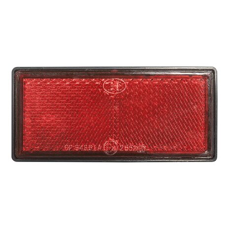 Reflektor rot 85x39mm selbstklebend mit Grundplatte x10 stuck