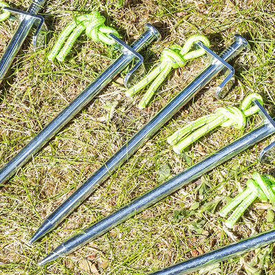 Felshering 20 cm verzinkter Stahl mit L-Haken Heavy Duty x10 Stuck