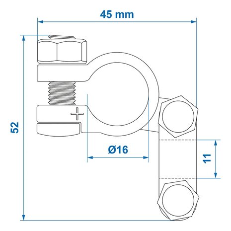 Batterieklemme (+) Standard x5 Stuck