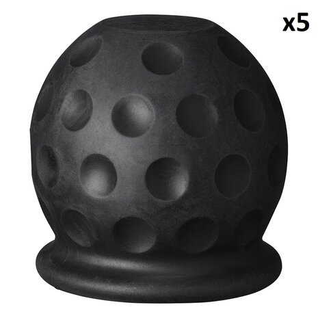 Anhangerkupplungskappe Golfball schwarz x5 stuck