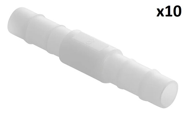 Schlauchtulle gerade 8 mm x10 Stuck