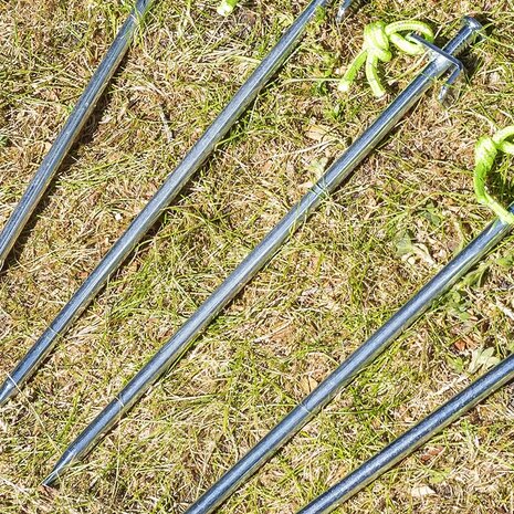 Bodenanker 30 cm aus verzinktem Stahl mit L-Haken Heavy Duty x10 Stuck