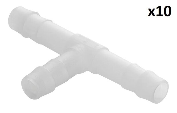 Schlauchtulle T-Stuck 8 mm x10 Stuck