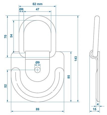Zurrose 89 x 85 mm x10 Stuck