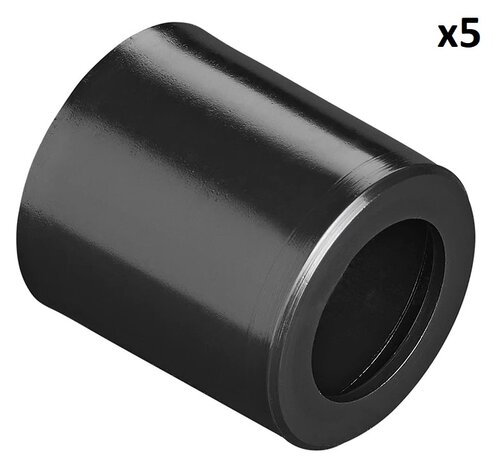 Reduktionsstuck fur Abflussrohr Ø28 mm auf Ø17 mm PE schwarz x5 Stuck