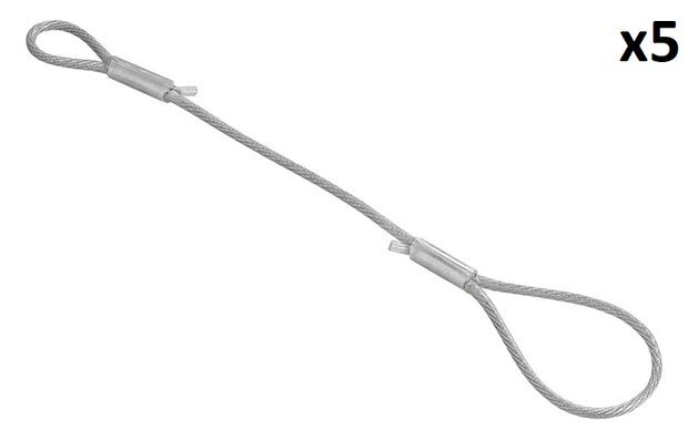 Abreißseil 40 cm mit Schlaufen x5 Stuck