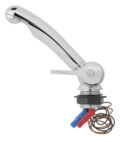 Mischbatterie Keramik Style 12V Durchmesser 33 mm Chrom x5 Stuck