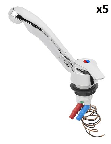 Keramikmischarmatur Samba Durchmesser 33 mm Chrom x5 Stuck