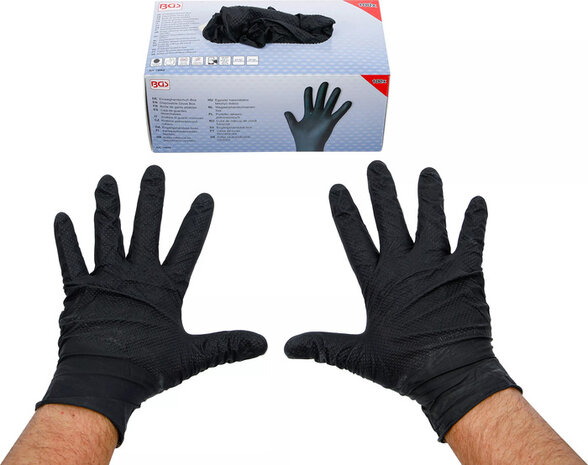Einweghandschuh-Box Nitril mit extra Griffigkeit Gr. L 100 St