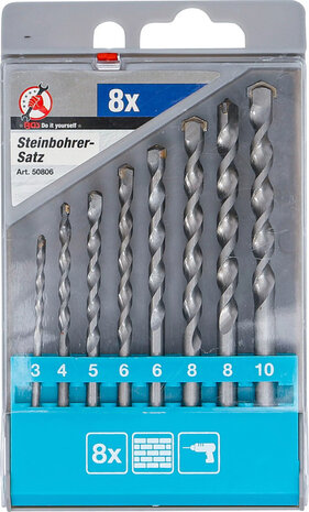 Steinbohrer-Satz 3 - 10 mm 8-tlg