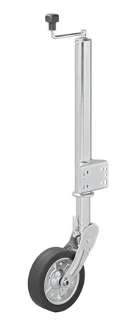 Stutzrad 570/60 mm mit großer Metallfelge und Gummireifen 220 x 65 mm, klappbar 500 kg