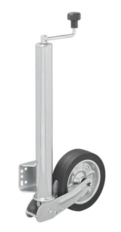 Stutzrad 570/60 mm mit großer Metallfelge und Gummireifen 220 x 65 mm, klappbar 500 kg