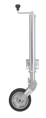 Stutzrad 570/60 mm mit großer Metallfelge und Gummireifen 220 x 65 mm, klappbar 500 kg