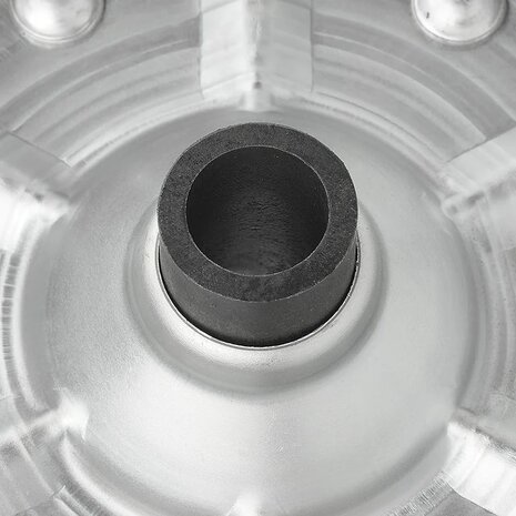 Stutzradreifen mit großer Metallfelge und Gummireifen 220 x 65 mm, 500 kg