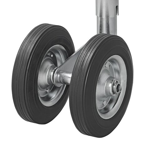 Doppel-Stutzrad 48 mm mit Vollgummireifen aus Naturkautschuk 200 x 50 mm