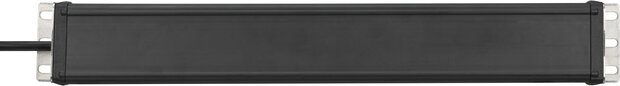 Steckdosenleiste 2-fach schwarz 3 m H05VV-F 3G1,5 19-Format