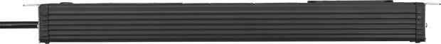 Steckdosenleiste 2-fach schwarz 3 m H05VV-F 3G1,5 19-Format