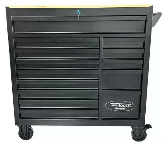Werkzeugwagen 344-teilig mit Holzplatte