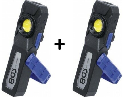 COB-LED-Werkstattleuchte mit Magnet und Haken klappbar x2 stuks