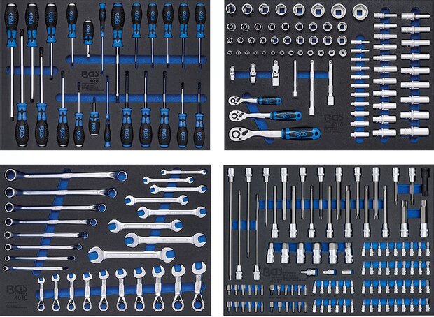 Werkstattwagen 8 Schubladen mit 299 Werkzeugen