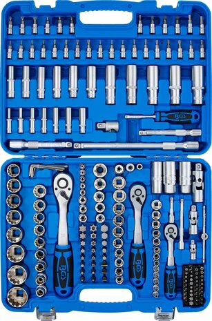 Steckschl&uuml;ssel-Satz Gear Lock Antrieb 6,3 mm (1/4) / 10 mm (3/8) / 12,5 mm (1/2) 192-tlg.