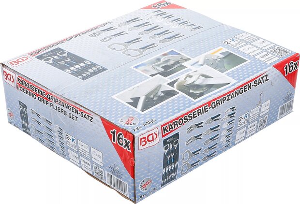 Karosserie-Gripzangen-Satz 16-tlg