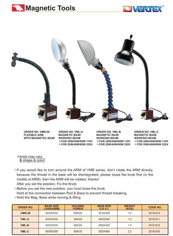 Magnetfu&szlig; 60 x 50 x 55