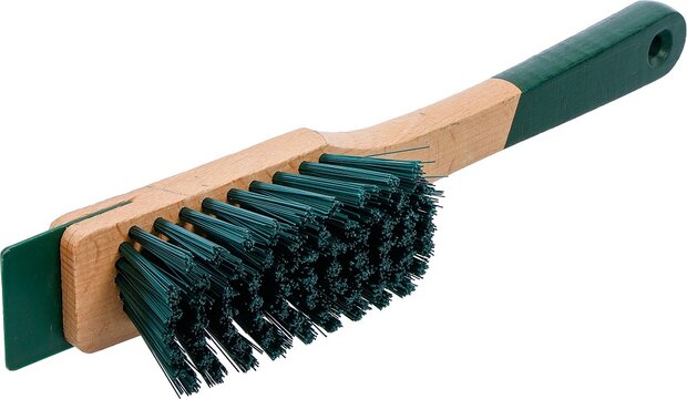 Rasenmaher-Burste mit Schaber