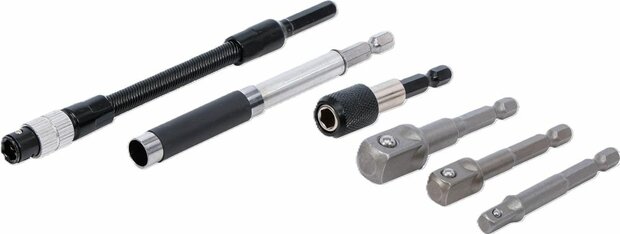 Adapter- und Verlangerungs-Set fur Bohrmaschinen 6-tlg