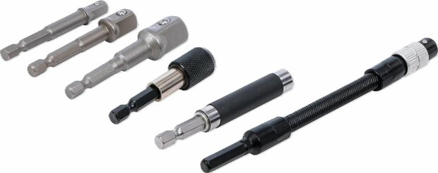 Adapter- und Verlangerungs-Set fur Bohrmaschinen 6-tlg