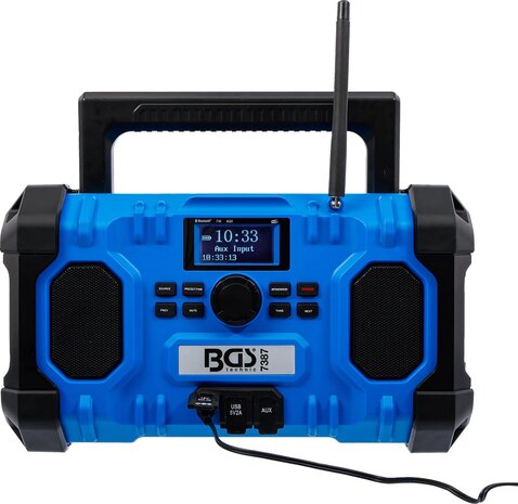 Akku-DAB Radio Hybrid 18 V und 230 V ohne Akku