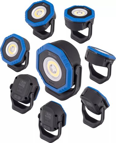 Taschen-Flutlichtstrahler mit kabelloser Ladefunktion, COB-LED Twin Beam 2-in-1