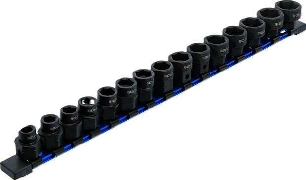 Kraft-Steckschlussel-Einsatz-Satz Sechskant extra flach Antrieb Innenvierkant (1/2) SW 10 -24 mm 15-tlg