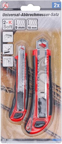 Universal-Abbrechmesser-Satz Klingenbreite 9 / 18 mm 2-tlg