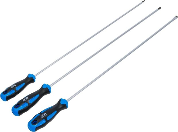 Schraubendreher-Satz extra lang Schlitz Kreuzschlitz PH T-Profil (fur Torx) 3-tlg