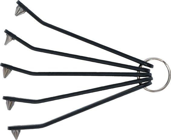 Spezial-Bitschraubendreher ultra flach Schlitz SL Kreuzschlitz PH und PZ T-Profil (fur Torx) 5-tlg